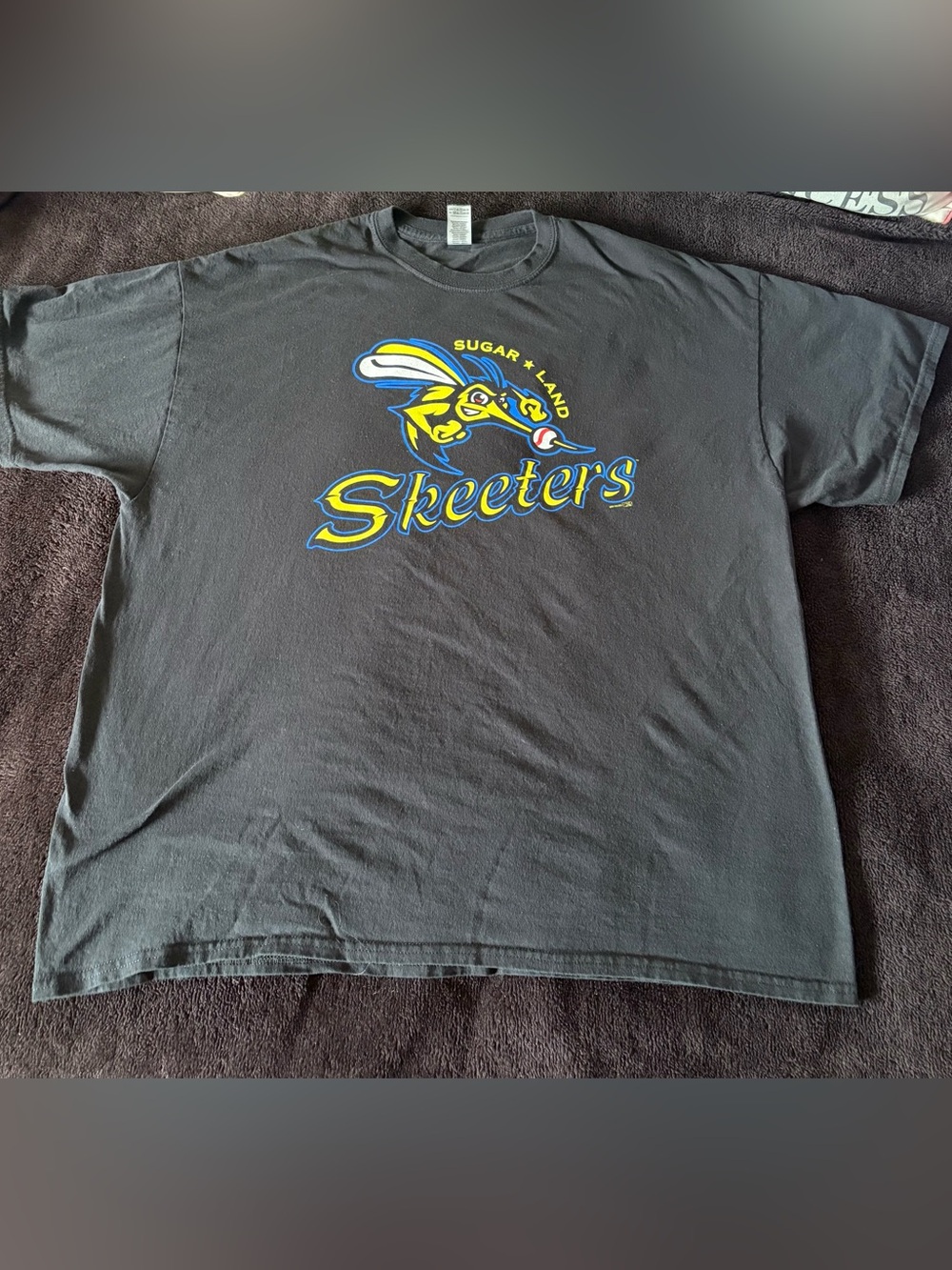 Sugar Land Skeeters x Gildan Heavy Cotton black graphic tee size men’s Size 2XL